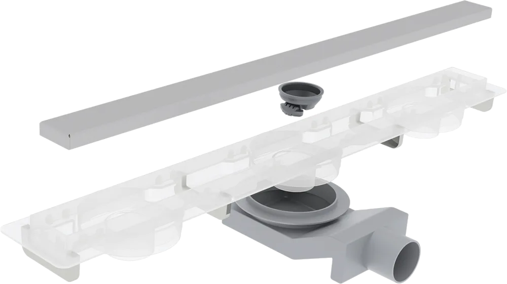 Душевой трап (лоток) Plumberia Selection PSM Modular 120 см, нержавеющая сталь матовая Sancos — официальный сайт
