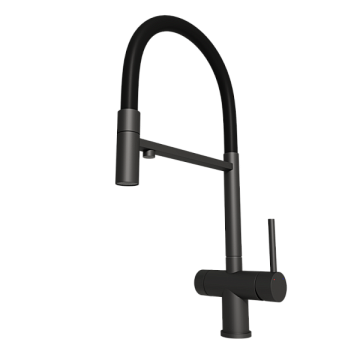 Смеситель для кухни Emar Steel ЕС - 7024 Black