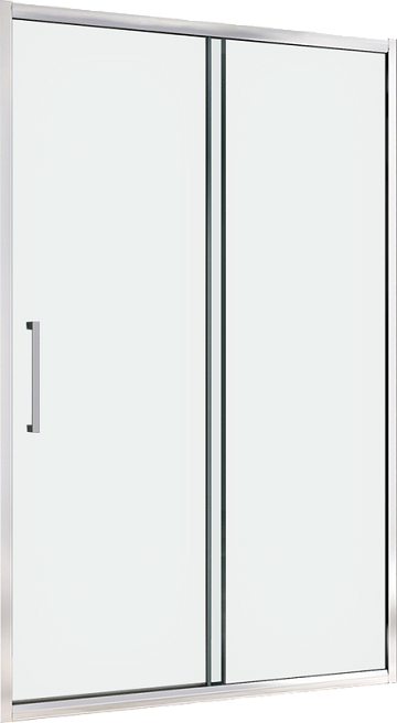 Душевая дверь в нишу Abber Schwarzer Diamant AG30130H 130 см, профиль хром, стекло прозрачное