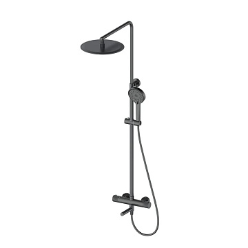 Душевая стойка Oliveeka Y OL-739902-BGM, матовый оружейный металл