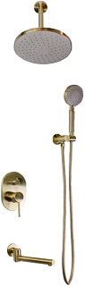 Душевой комплект Bronze de Luxe Scandi 14582/1BR, С ВНУТРЕННЕЙ ЧАСТЬЮ, бронзовый