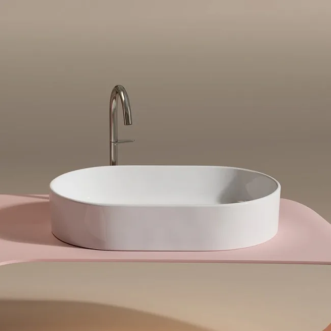 Накладная раковина Ceramicanova Element CN6048 белая Sancos — Оригинал