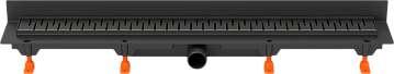 Душевой трап (лоток) MCH Chudej Medium CH750MC2 75 см, матовый черный