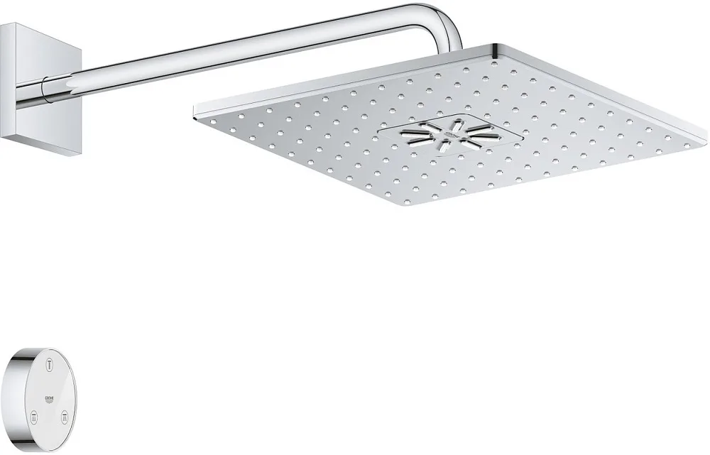Верхний душ Grohe Rainshower SmartConnect 31026642000 с пультом дистанционного управления Sancos — официальный сайт