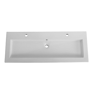 Мебельная раковина Cezares CZR-8070-120-1-2 120 белая глянцевая