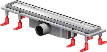 Душевой трап (лоток) AM.PM PrimeFlow Tile 50 см, сталь матовая