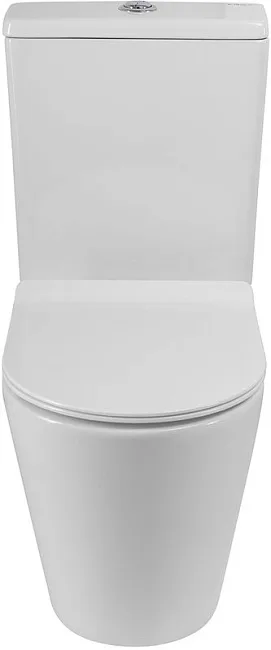 Унитаз-компакт напольный BelBagno Flay-r BB2149CP-TOR BB2111SC с микролифтом, безободковый, белый Sancos — Оригинал