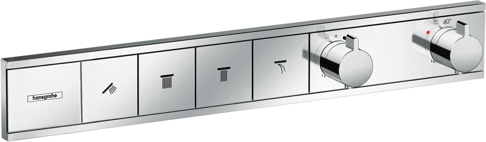 Термостатический смеситель встраиваемый Hansgrohe RainSelect 15382000, для душа, хром