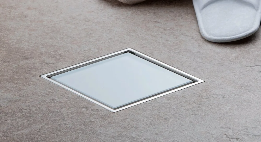 Душевой трап Pestan Confluo Standard White Glass 1, 15x15 Sancos — официальный сайт