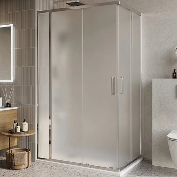 Душевой уголок BelBagno Luce AH-21-110/90-P-Cr профиль хром, стекло рифленое