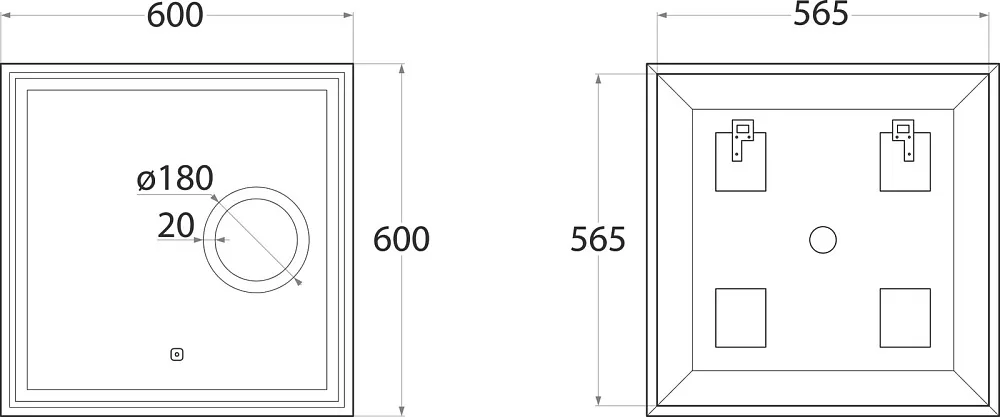Зеркало Art&Max Monza 60х60 60х60 Sancos — официальный сайт