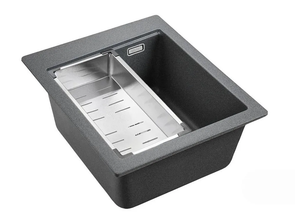 Мойка кухонная Emar Quartz EMQ-1420.Q Антрацит Sancos — официальный сайт