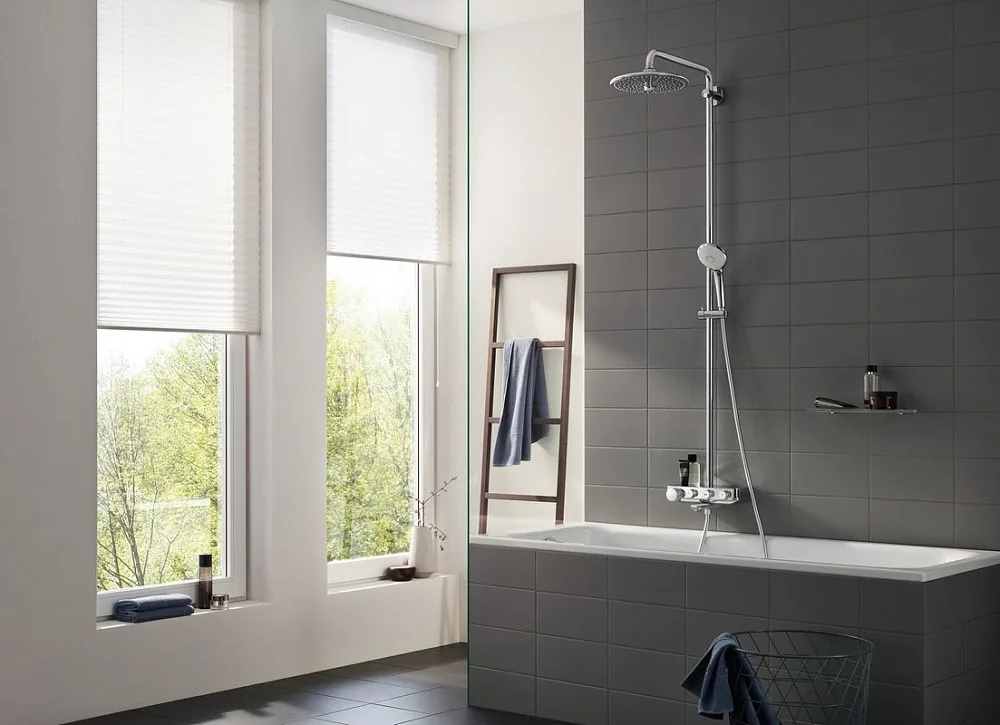 Душевая стойка Grohe Euphoria SmartControl 260 Mono 26510000, с термостатом Sancos — официальный сайт