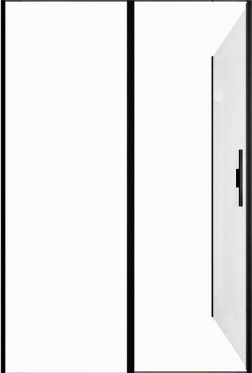 Душевой уголок Allen Brau Priority 140x90, профиль черный браш, стекло прозрачное