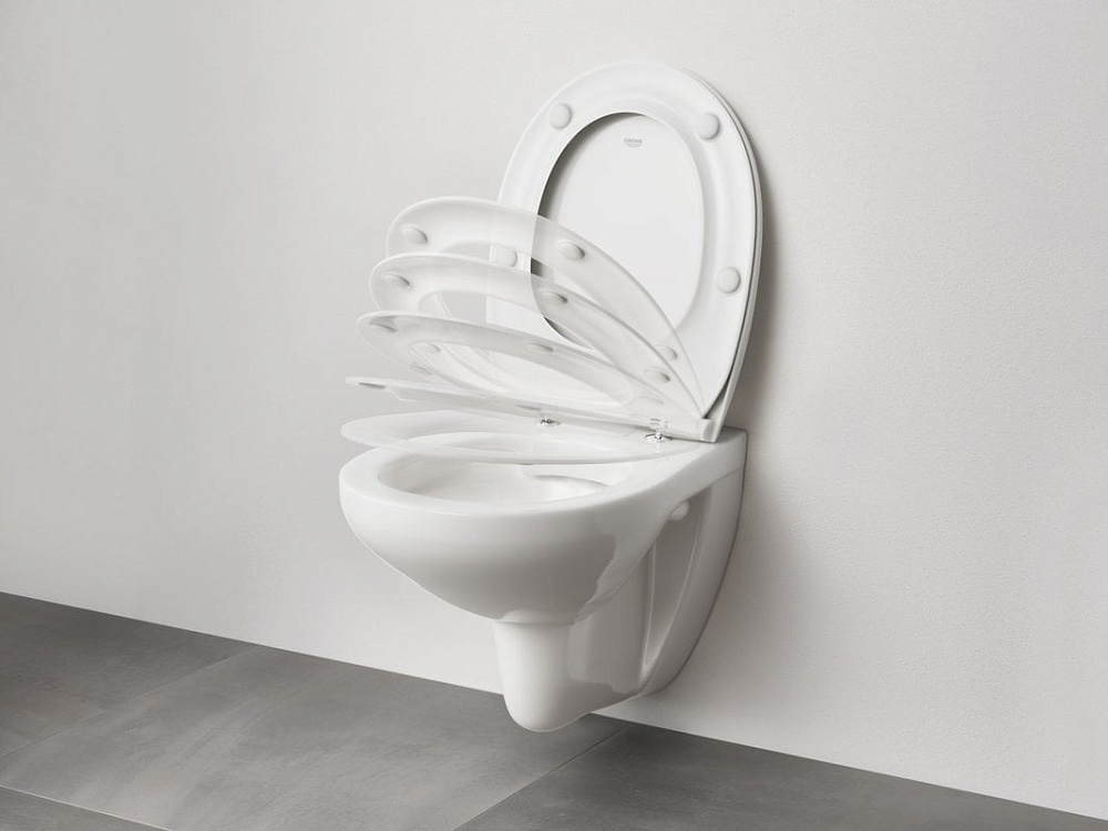 Крышка-сиденье Grohe Bau Ceramic Bau Ceramic 39898000 с микролифтом, тонкое