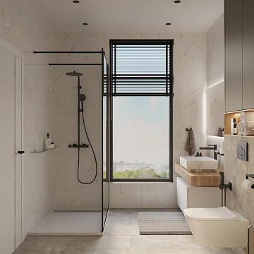 Душевая стойка Hansgrohe Raindance Select S Showerpipe 240 1jet P  27633670, с термостатом, черный