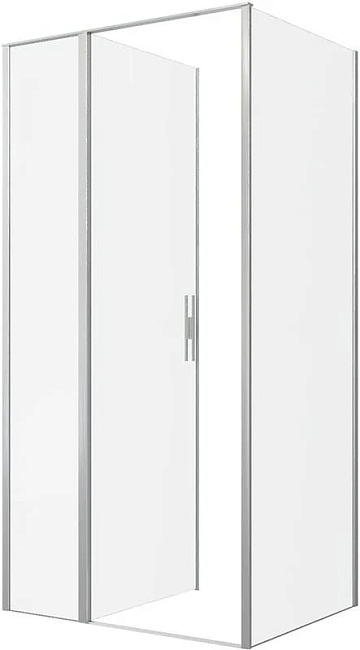 Душевой уголок Allen Brau Priority 100x80, профиль серебро браш, стекло прозрачное