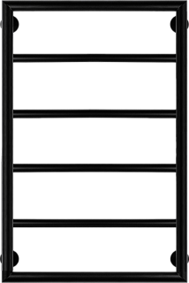 Полотенцесушитель водяной Secado Парма 2 80x50, черный матовый