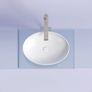 Накладная раковина Ceramicanova Element CN6056 белая глянцевая