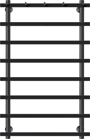 Полотенцесушитель электрический Secado Понтида 1 K, R 100x50, черный