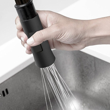 Смеситель для кухни Clever Chef Black 61834, черный