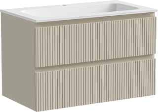 Тумба под раковину Sancos Snob T 80 подвесная Beige soft (капучино), SNT80CE