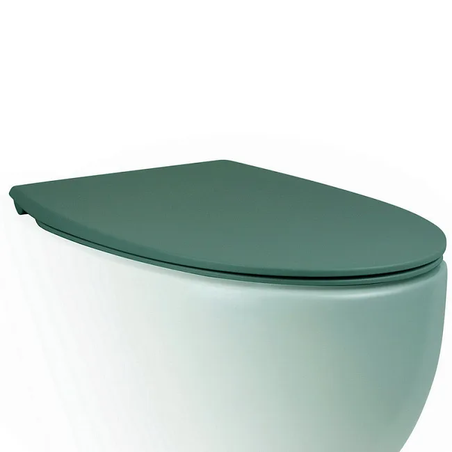 Крышка-сиденье AeT Dot 2.0 C555R143 c микролифтом, зеленый мох матовый Sancos — Оригинал