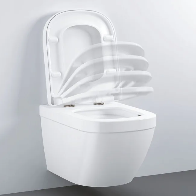 Крышка-сиденье Grohe Euro Ceramic 39330001 с микролифтом Sancos — Оригинал