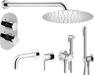Комплект для ванной Plumberia Selection Ixo KITZXOT18CR210 С ВНУТРЕННЕЙ ЧАСТЬЮ, хром