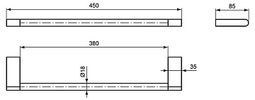 Полотенцедержатель Ideal Standard Connect 45 см