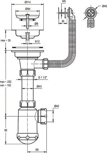 Мойка кухонная Granula 5101, графит