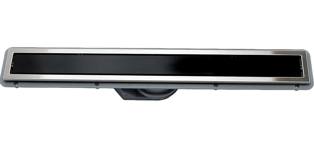 Душевой трап (лоток) Pestan Confluo Premium Line 850, черное стекло/сталь Sancos — официальный сайт