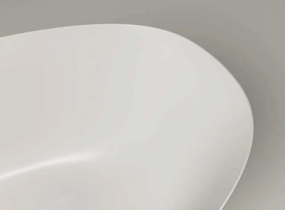 Ванна из искусственного камня Plumberia Selection Veloma 170x75 см, отдельностоящая, матовая белая,  Sancos — официальный сайт