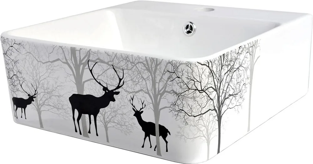 Накладная раковина Bronze de Luxe Deer 1060BD черная Sancos — официальный сайт