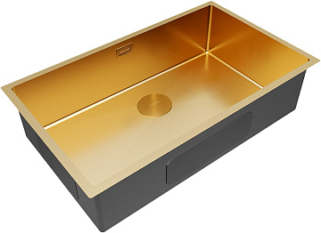 Мойка кухонная Paulmark Next PM217444-BG брашированное золото