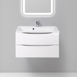 Тумба под раковину без столешницы BelBagno Marino 80 bianco lucido, подвесная