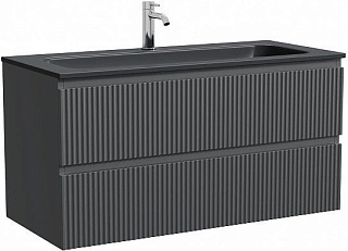 Тумба под раковину Sancos Snob R 100 подвесная матовый антрацит, SNR100MDH
