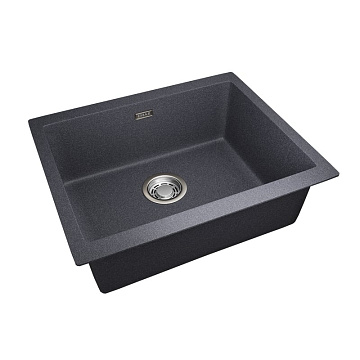 Мойка кухонная Emar Quartz EMQ-1555.P, морион