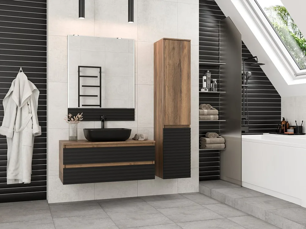 Зеркало Brevita Dakota 80 черное
