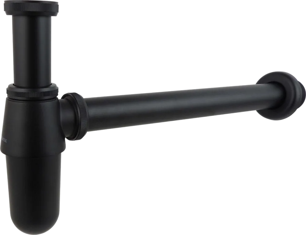 Сифон для раковины AQUATEK AQ6011MB, матовый черный Sancos — официальный сайт