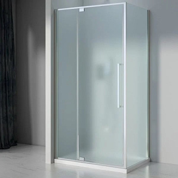 Душевой уголок Black&White Stellar Wind S812 CF 90х90, профиль хром, стекло матовое