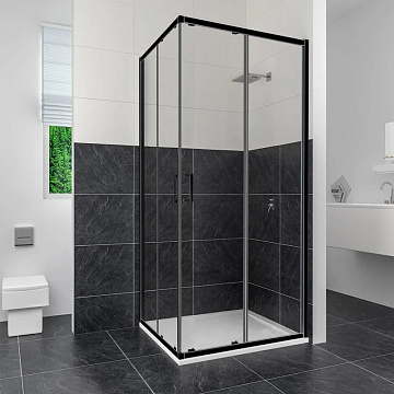 Душевой уголок RGW Classic CL-34 100х100, профиль черный