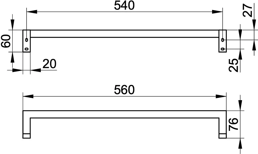 Полотенцедержатель Keuco Edition 90 19101010600 56 см Sancos — официальный сайт