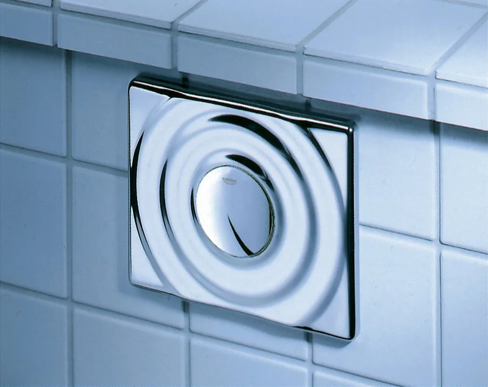 Кнопка смыва Grohe Surf 38574000, хром Sancos — официальный сайт