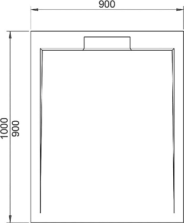 Поддон для душа RGW Stone Tray STL MB 100x90, черный мрамор