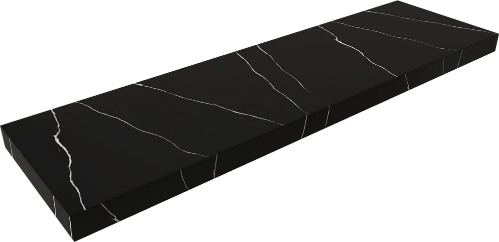 Столешница в ванную под раковину Armadi Art Flat Nero Marquina 160 с кронштейнами Sancos — официальный сайт