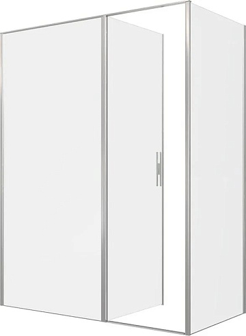 Душевой уголок Allen Brau Priority 160x90, профиль серебро браш, стекло прозрачное