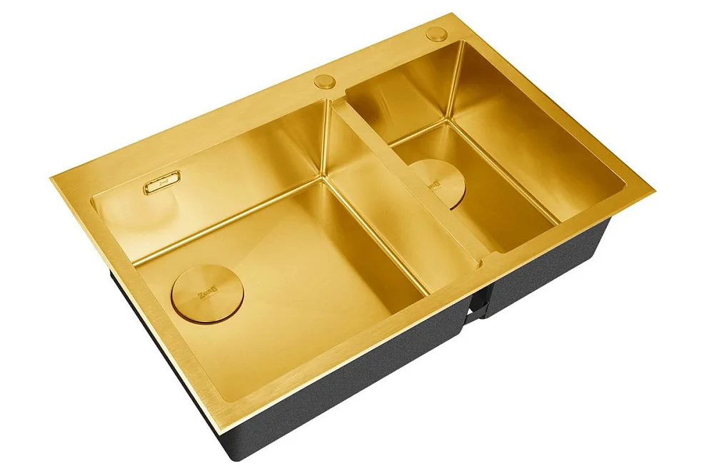 Кухонная мойка ZorG LUX 78-2-51-L BRONZE Sancos — официальный сайт