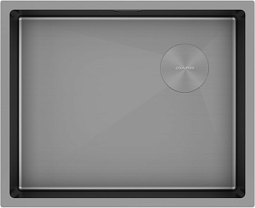 Мойка кухонная Paulmark Next-Skew PM885444-MG серый матовый