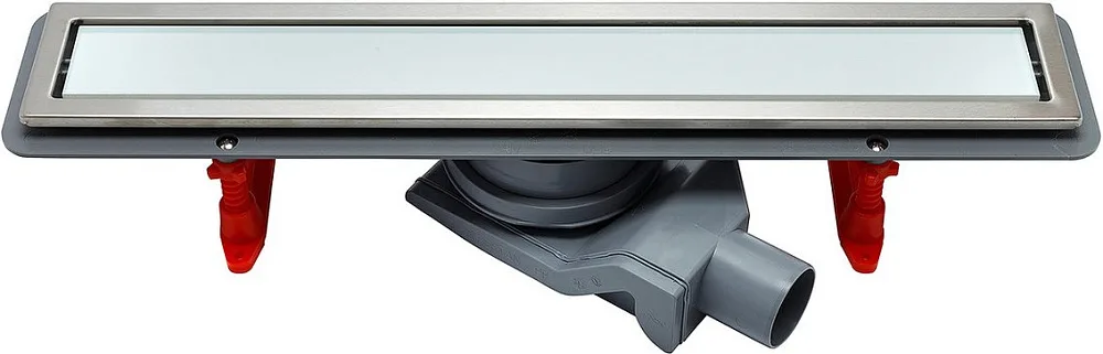 Душевой трап (лоток) Pestan Confluo Premium Line 450, белое стекло/сталь Sancos — официальный сайт